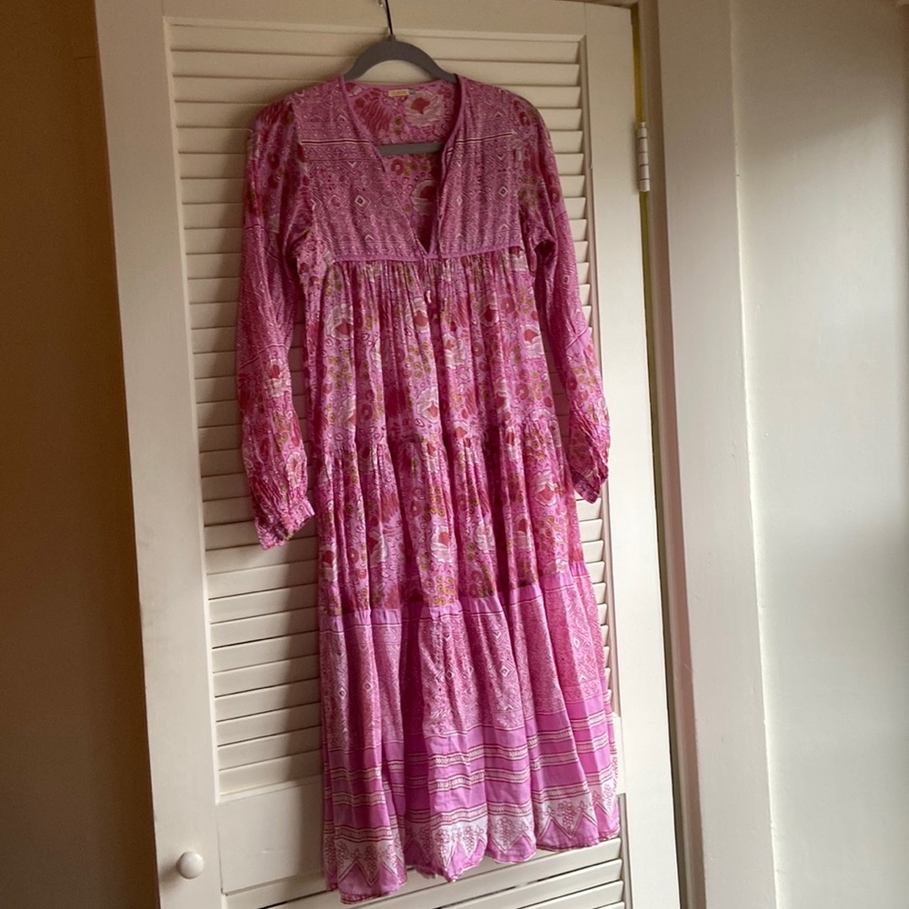 Matta Dress in cotton floral pink xs